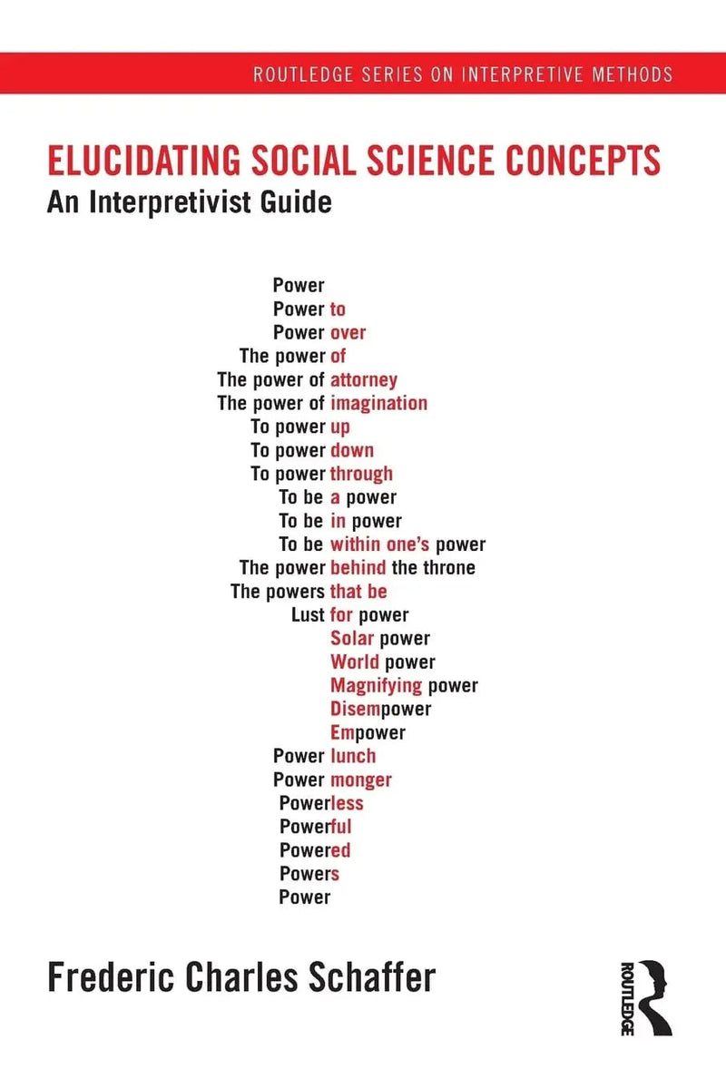 Elucidating Social Science Concepts An Interpretivist Guide by Frederic Charles Schaffer