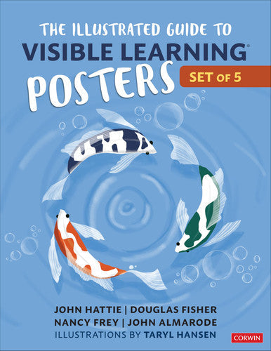 The Illustrated Guide to Visible Learning Posters (5-pack) by Hattie, John