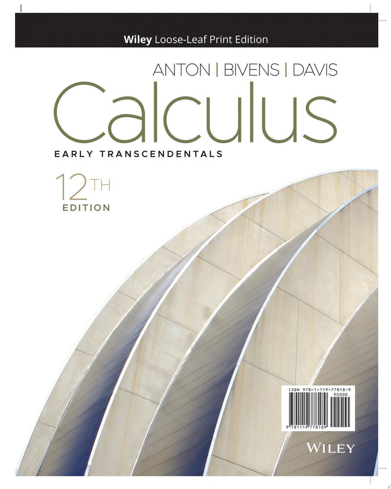 Calculus Early Transcendentals