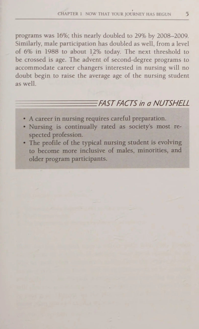Fast Facts for the Student Nurse Nursing Student Success in a Nutshell by Susan Stabler-Haas