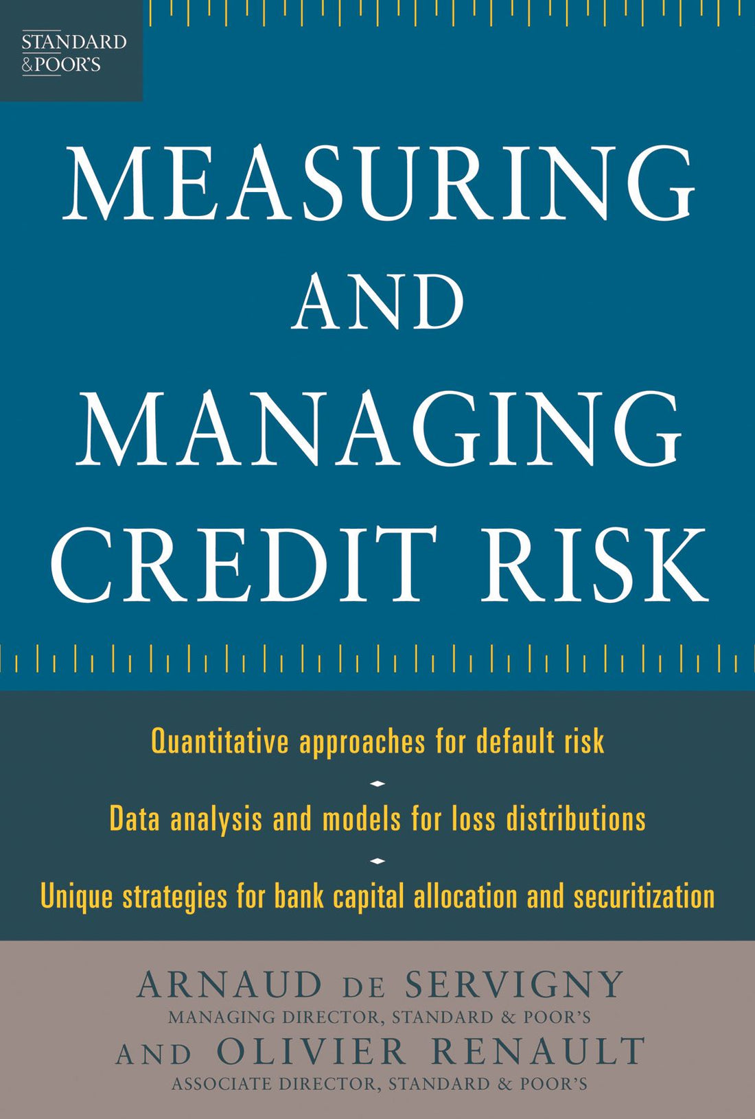 Measuring and Managing Credit Risk