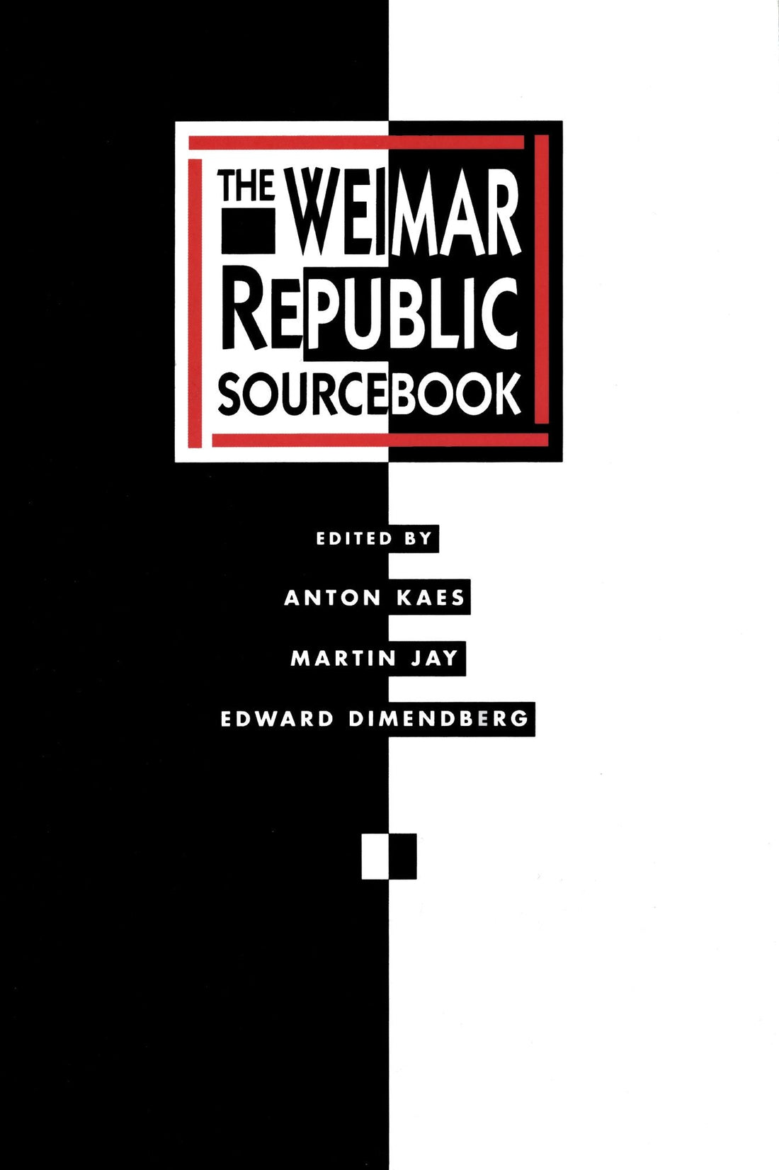 The Weimar Republic Sourcbook
