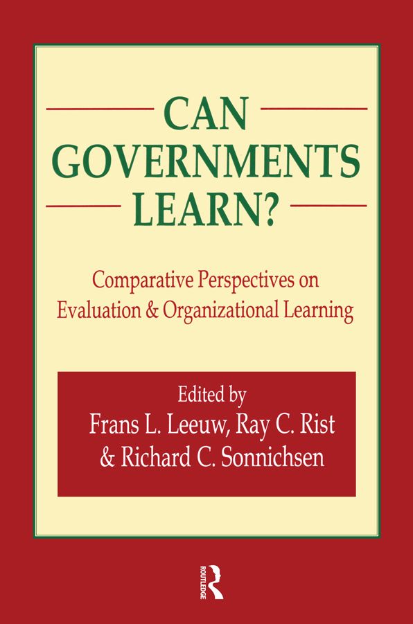 Can Governments Learn?: Comparative Perspectives on Evaluation and Organizational Learning