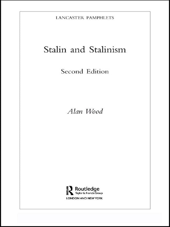 Stalin and Stalinism