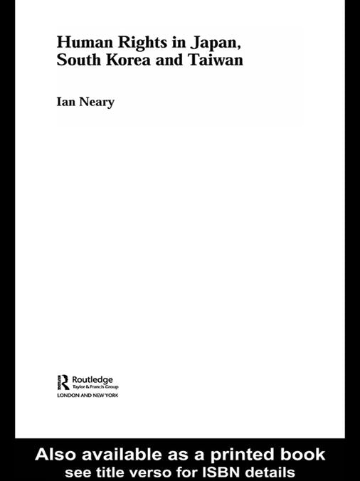 Human Rights in Japan, South Korea and Taiwan