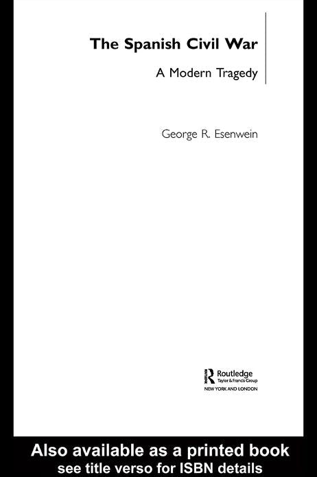 The Spanish Civil War: A Modern Tragedy