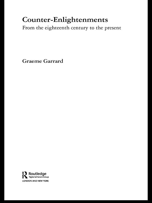 Counter-Enlightenments: From the Eighteenth Century to the Present
