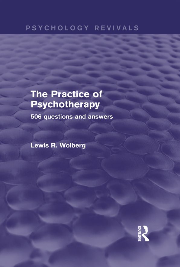 The Practice of Psychotherapy: 506 Questions and Answers