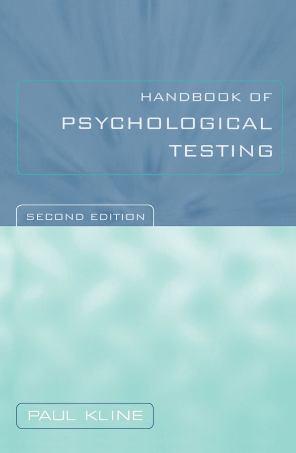 Handbook of Psychological Testing