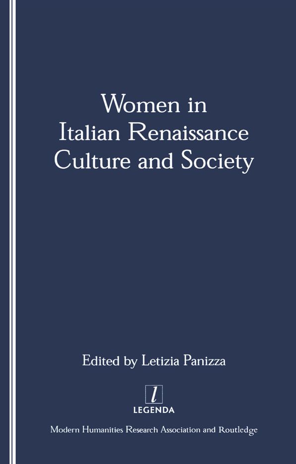 Women in Italian Renaissance Culture and Society