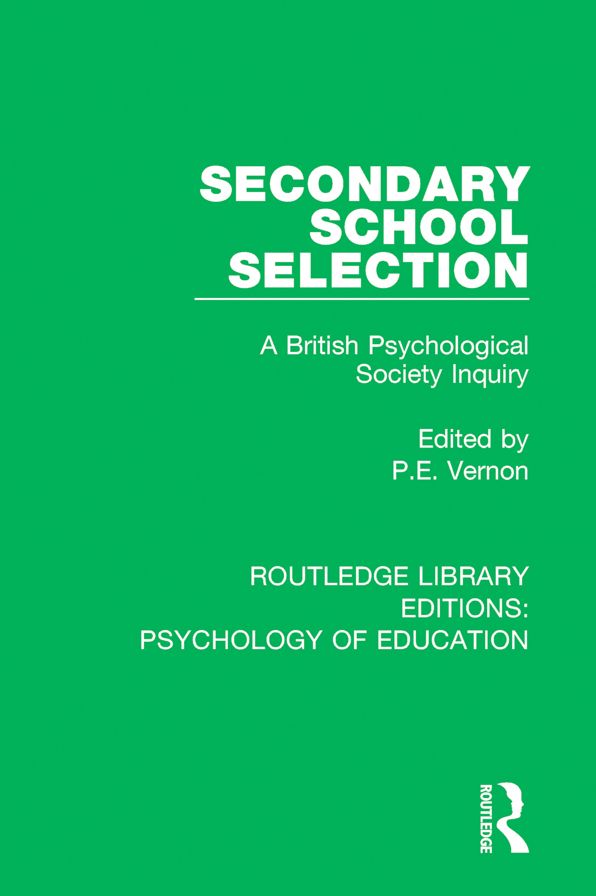 Secondary School Selection: A British Psychological Society Inquiry
