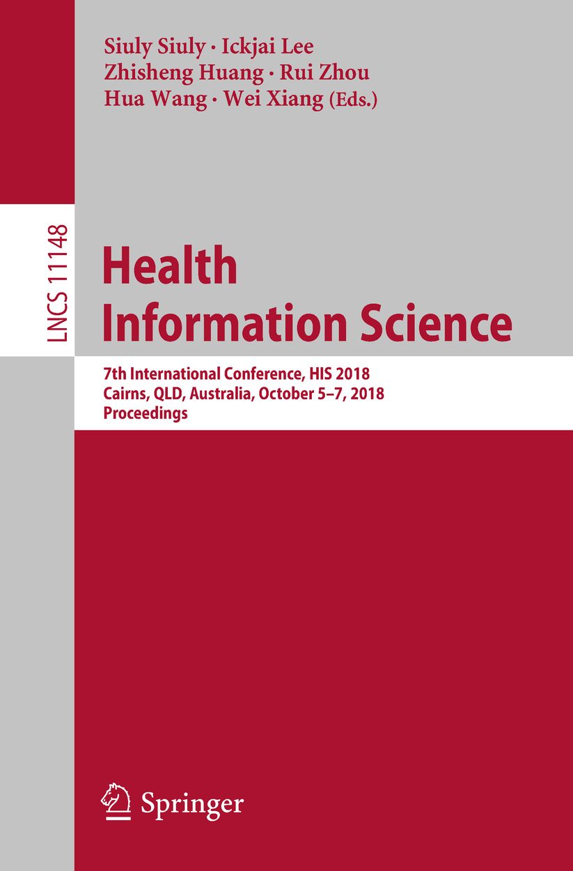 Health Information Science: 7th International Conference, HIS 2018, Cairns, QLD, Australia, October 5-7, 2018, Proceedings