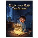 Milo and the Map That Glowed – A Magical Bedtime Adventure Story for Curious Young Minds