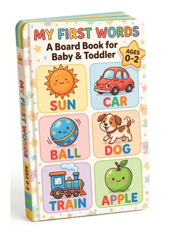 My First Words: A Board Book for Baby & Toddler
